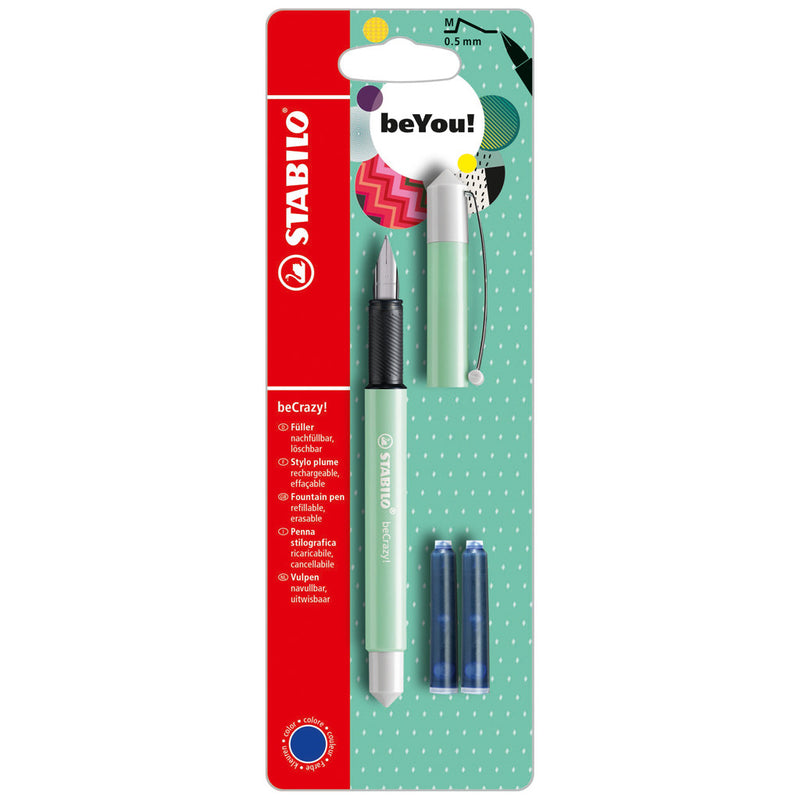 Stabilo Vulpen met 2 Patronen Pastel-Mint