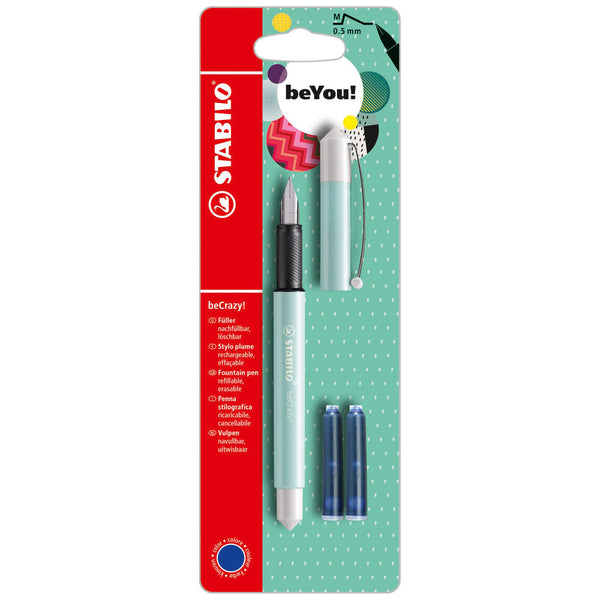 Stabilo Vulpen met 2 Vullingen Pastel-Turquoise