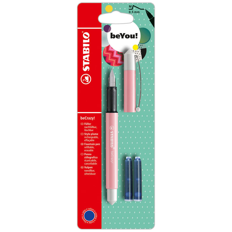 Stabilo Vulpen met 2 Vullingen Pastel-Roze