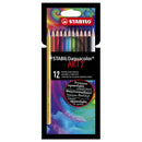 STABILO Aquacolor - Aquarel Kleurpotlood - ARTY - Set 12 St.