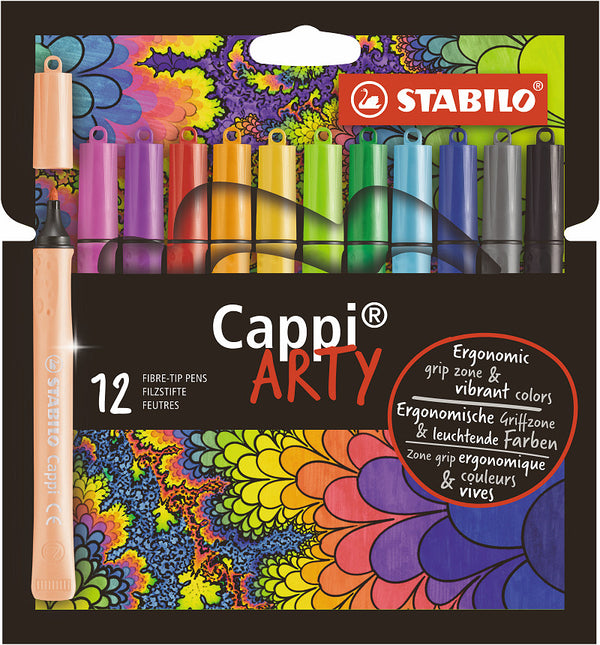 STABILO Cappi - Viltstift - ARTY - Set Met 12 Kleuren