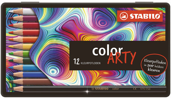 12 Stabilo ARTY color kleurpotloden