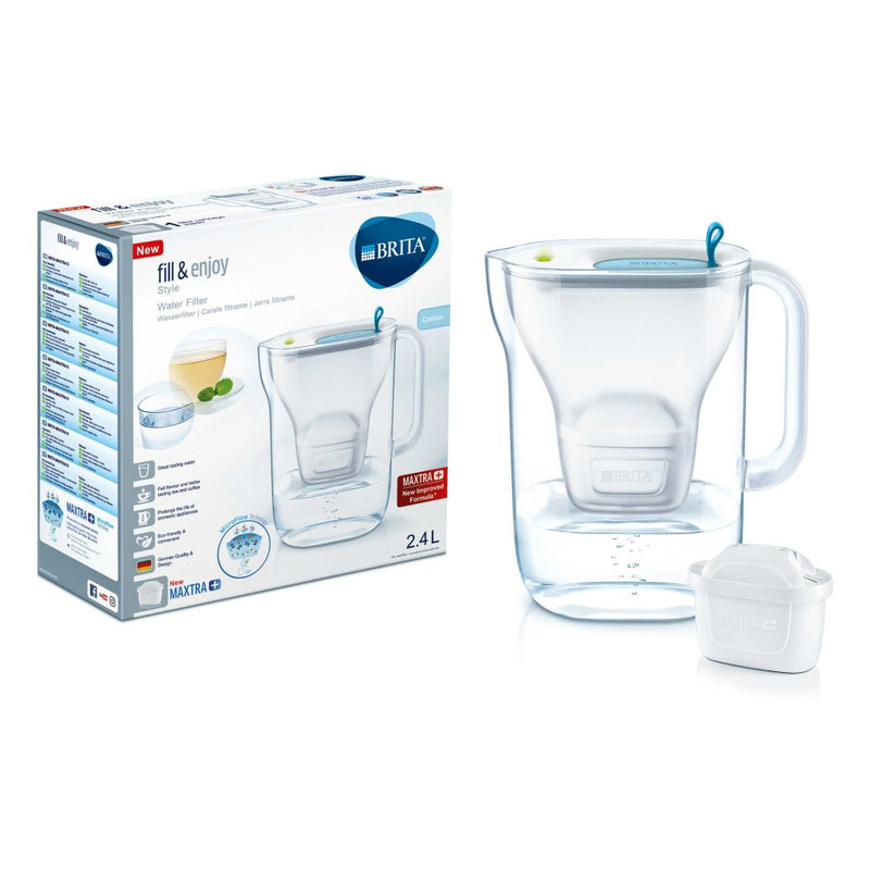 Brita Fill&Enjoy Waterfilterkan Style Cool Blauw 2,4L