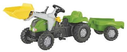 Rolly Toys 023134 RollyKid-X Tractor met Lader en Aanhanger Groen