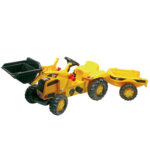 Rolly Toys 023288 RollyKid CAT Tractor met Lader en Aanhanger