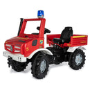 trapvoertuig RollyUnimog Fire 118 x 81 x 54 rood