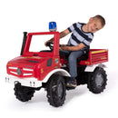 trapvoertuig RollyUnimog Fire 118 x 81 x 54 rood