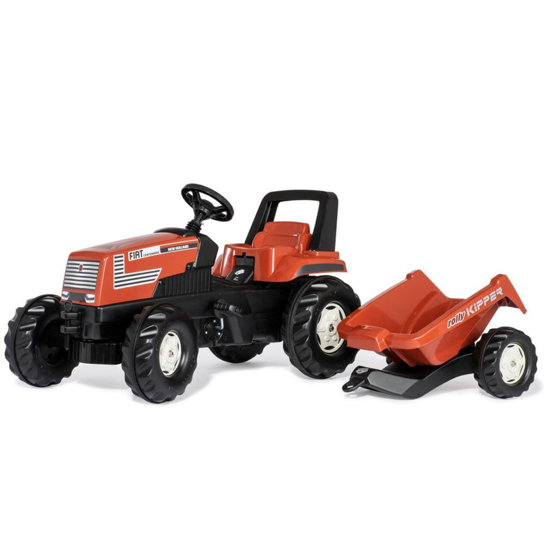 traptractor RollyFarmtrac Fiat Centenario rood