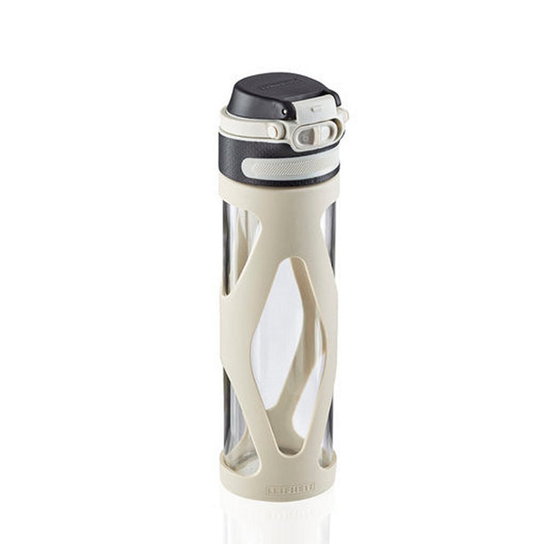 Leifheit 3255 Flip Glazen Drinkfles 600 ml Wit