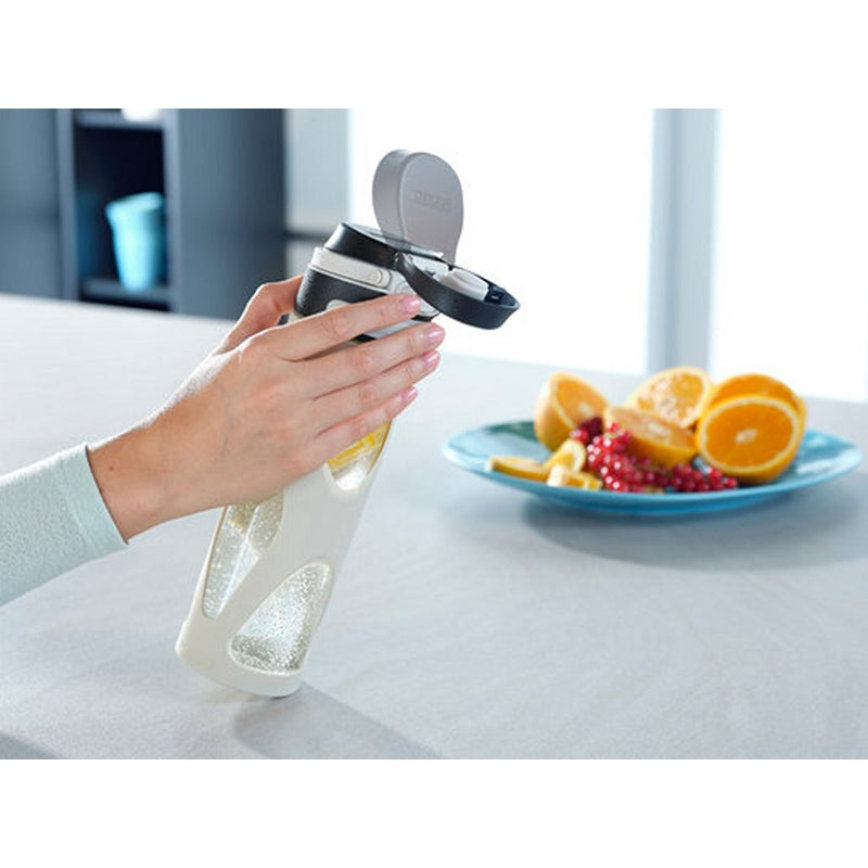 Leifheit 3255 Flip Glazen Drinkfles 600 ml Wit