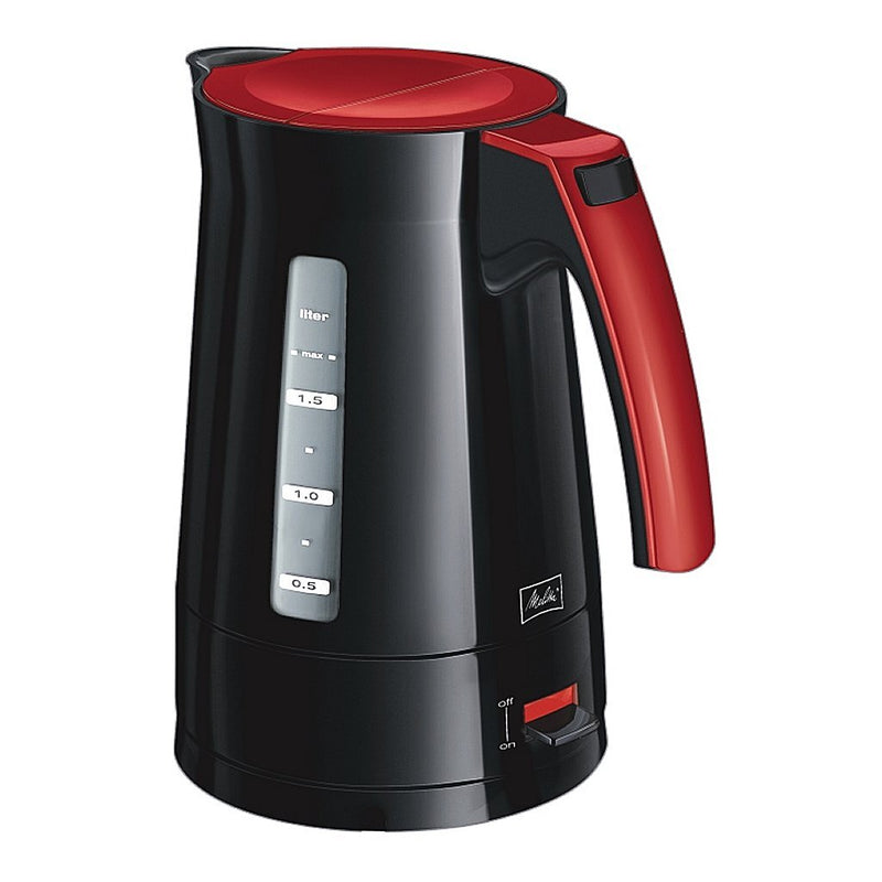 Melitta ENJOY Aqua Waterkoker 1.7L 2400W Zwart/Rood