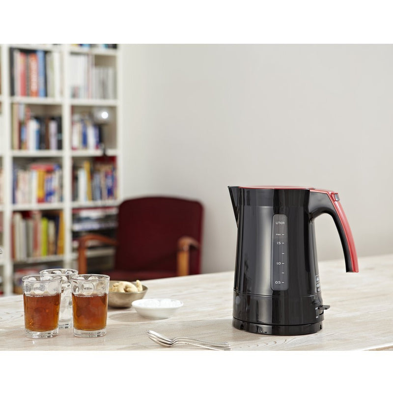 Melitta ENJOY Aqua Waterkoker 1.7L 2400W Zwart/Rood