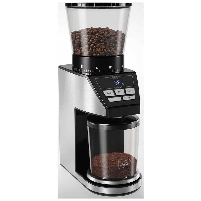 Melitta SST 1027-01 Calibra Koffiemolen met Weegschaal Zwart/RVS
