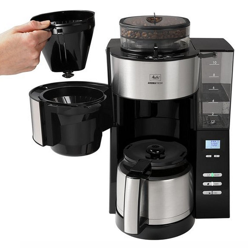 Melitta AromaFresh Therm Koffiezetapparaat RVS/Zwart