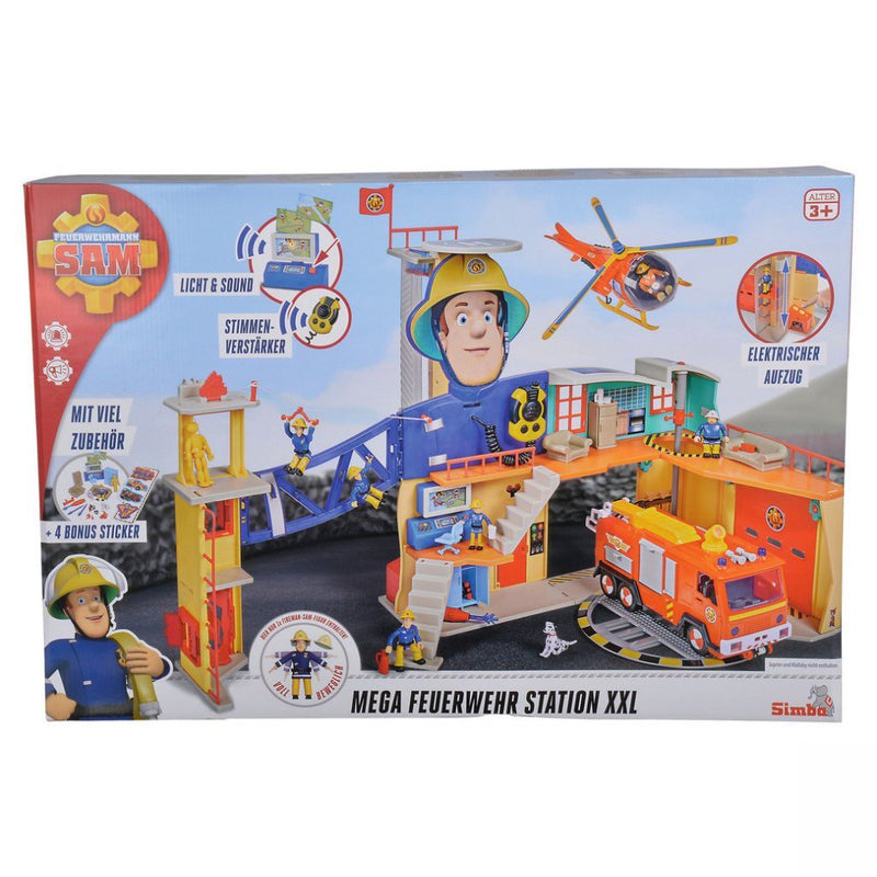 Simba Brandweerman Sam XXL Brandweerkazerne Speelset + Licht en Geluid