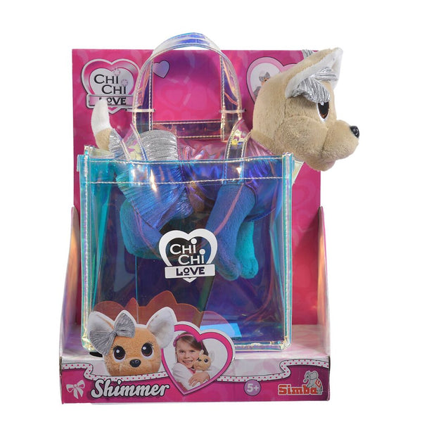 Chi Chi Love Shimmer Knuffelhond in Tas