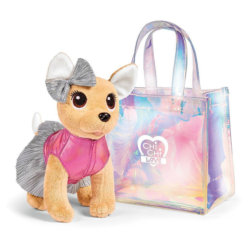 Chi Chi Love Shimmer Knuffelhond in Tas