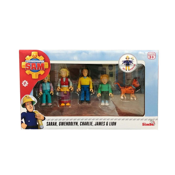 Simba Brandweerman Sam Familie Jones Figuren 5 Stuks