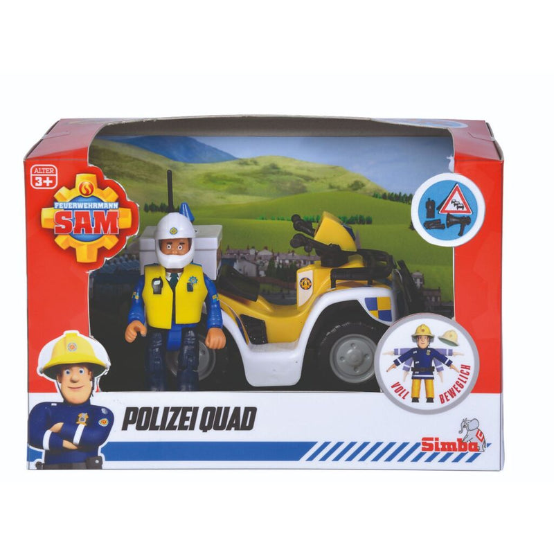 Simba Brandweerman Sam Politie Quad met Figuur