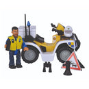 Simba Brandweerman Sam Politie Quad met Figuur