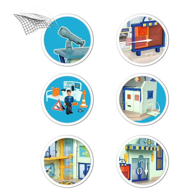 Dickie Toys Brandweerman Sam Politiebureau + Licht en Geluid