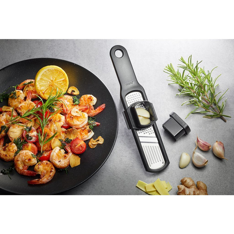 Gefu Rafino Knoflookrasp Zwart/RVS