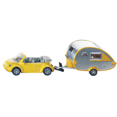Siku 1629 Volkswagen Beetle + Caravan