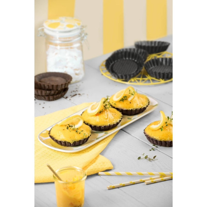 Kaiser 2300769806 Classic Patisserie Tartelettevormen 10 cm 6 Stuks Zwart