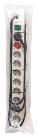 Brennenstuhl Bn-1159350010 Eco-line 10-weg Stekkerdoos met Schakelaar Zilver