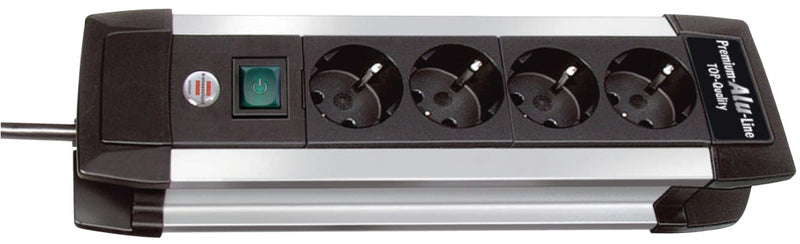 Brennenstuhl Bn-1391000014 4-voudige Tafelcontactdoos Aluminium
