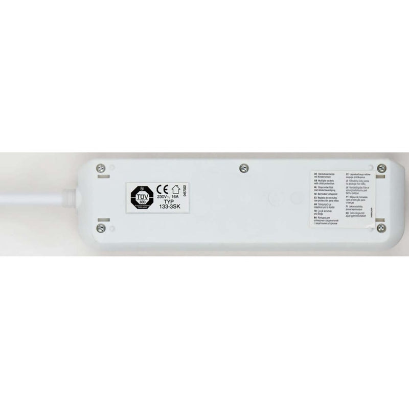 Brennenstuhl 1152320015 Eco-line 3-voudige Stekkerdoos (stekkerblok Met Hogere Contactbescherming,