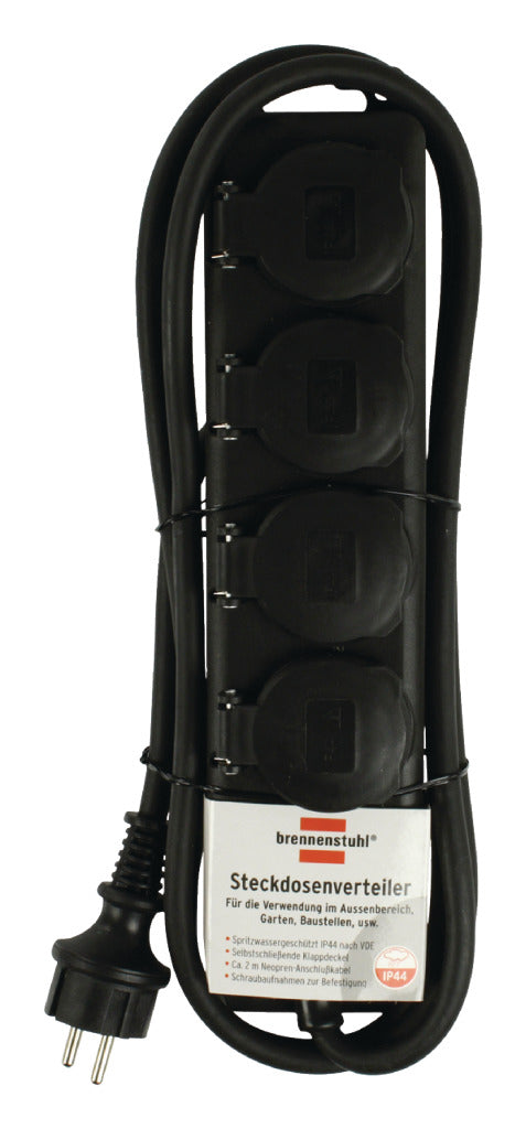 Brennenstuhl Bn-1159960 Power Strip 4 Socket Ip44