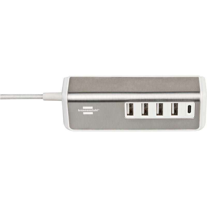 Brennenstuhl 1508230 Estilo Usb-multilader Met 1,50 M Textiel Kabel 4x Usb A + 1x Usb C