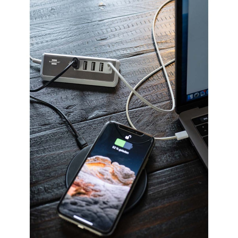 Brennenstuhl 1508230 Estilo Usb-multilader Met 1,50 M Textiel Kabel 4x Usb A + 1x Usb C