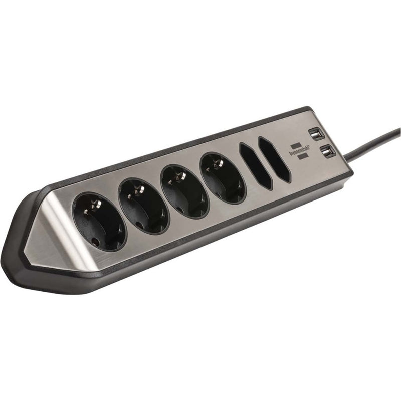 Brennenstuhl 1153590610 Estilo Hoekaansluitdoosstrook Met Usb Laadfunctie 6-weg 4x Beschermend Cont