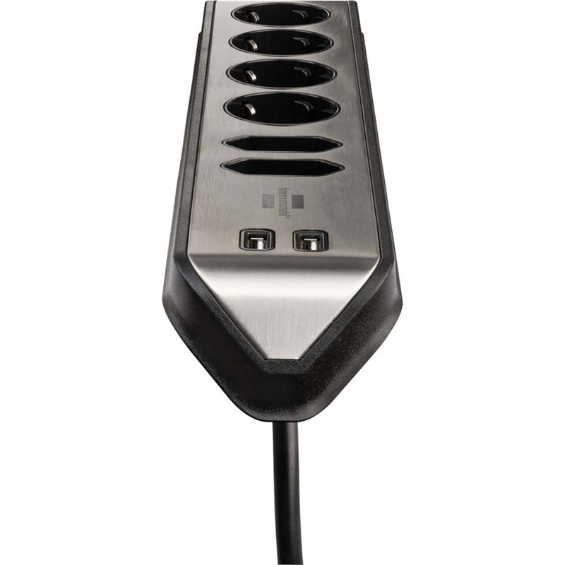 Brennenstuhl 1153590610 Estilo Hoekaansluitdoosstrook Met Usb Laadfunctie 6-weg 4x Beschermend Cont