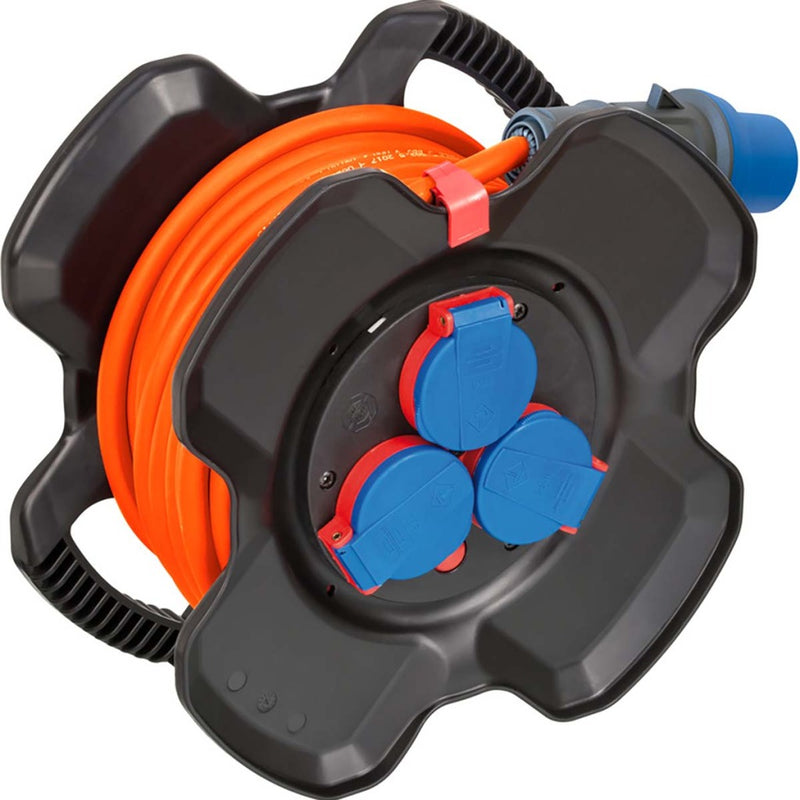 Brennenstuhl 1169730101 CEE Verlengsnoer Haspel 10 m Zwart/Oranje