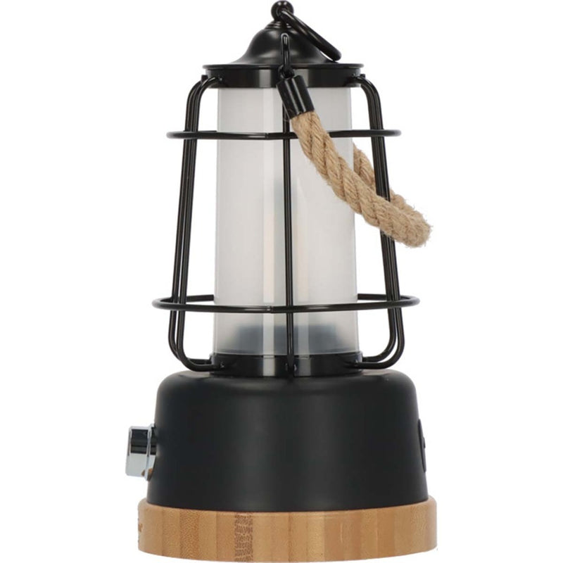 Brennenstuhl 1171800 Oplaadbare Campinglamp Cal 1 Met Henneptouw En Bamboevoet (370 Lm, Ip44, Brand