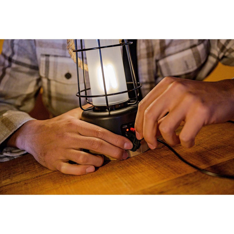 Brennenstuhl 1171800 Oplaadbare Campinglamp Cal 1 Met Henneptouw En Bamboevoet (370 Lm, Ip44, Brand