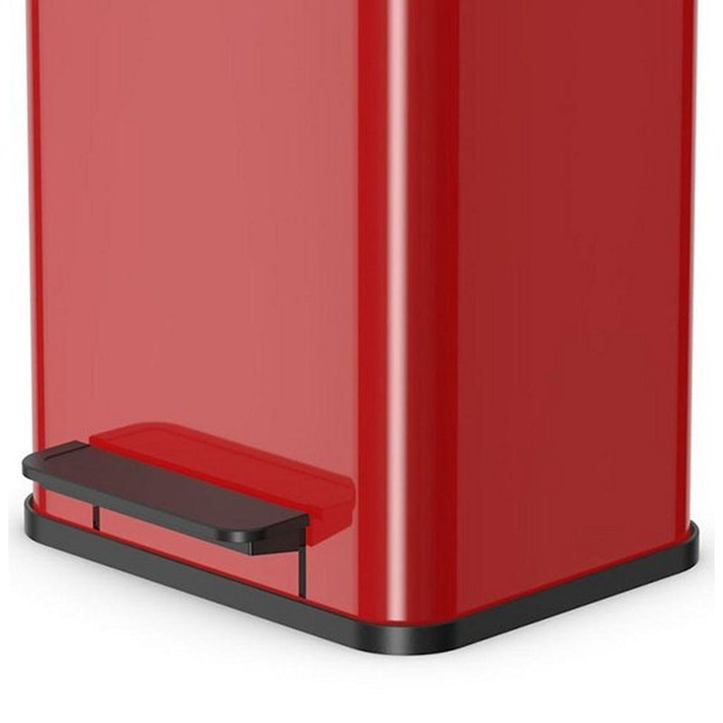 Hailo Oko Duo Plus M Pedaalemmer 2x9L Rood/Zwart