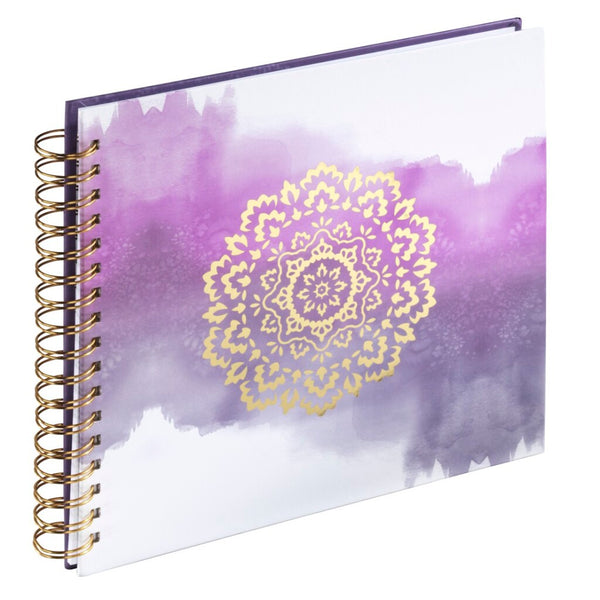 Hama Spiraalalbum Golden Watercolor 28x24 Cm 50 Witte Pagina&apos;s