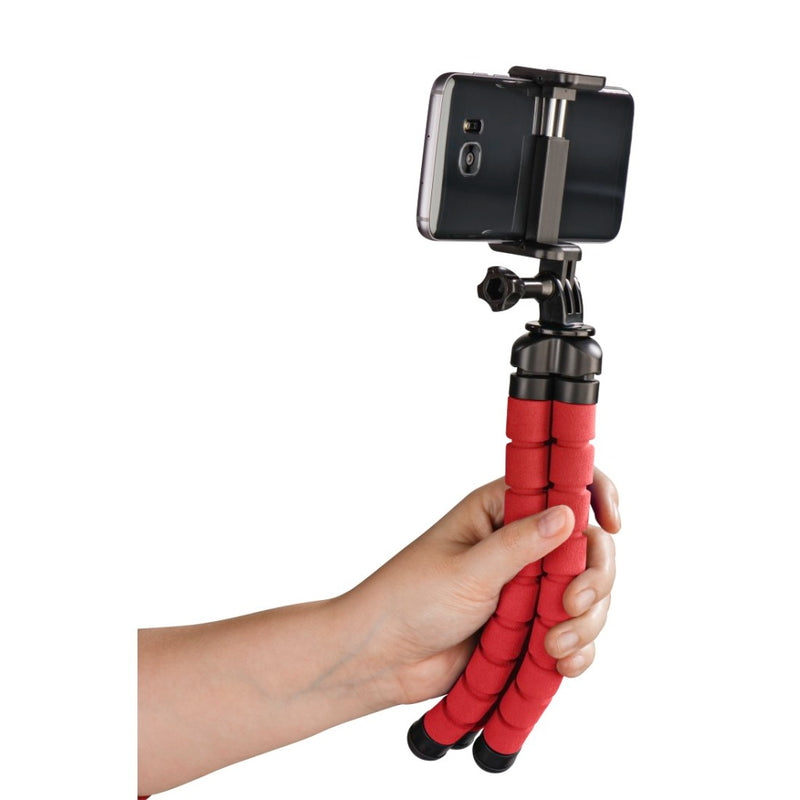 Hama Statief Flex Voor Smartphone En GoPro 26 Cm Rood