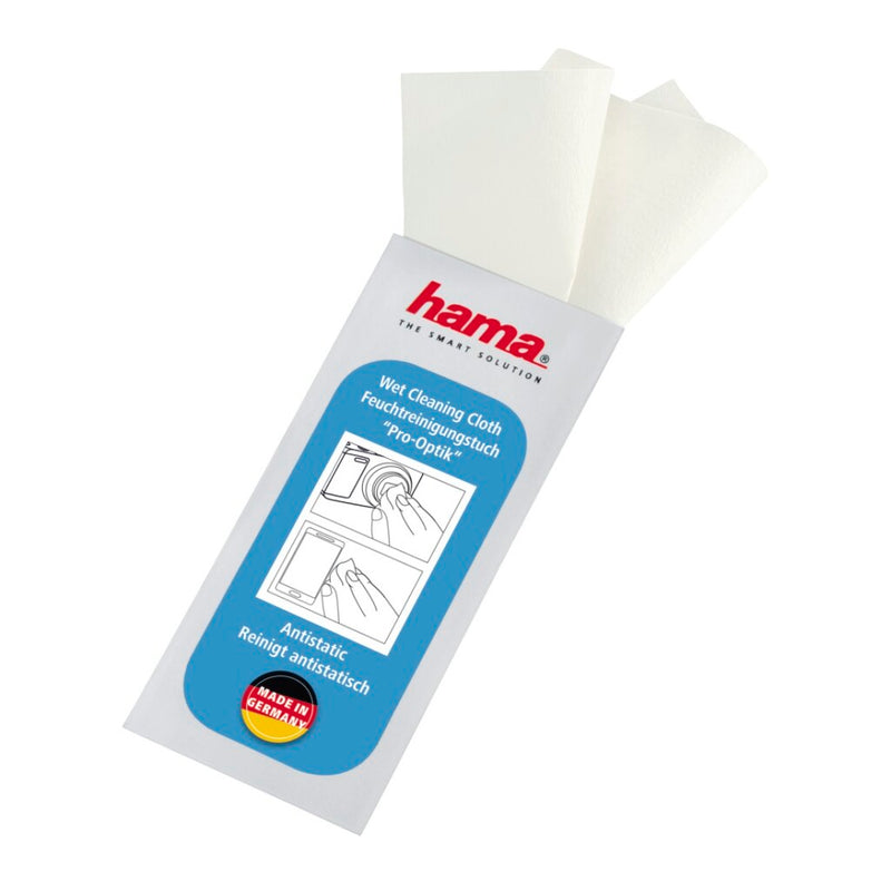 Hama Reinigingsset Met 30 Vochtige Doekjes Pro-Optik En 1 Microvezeldoekje