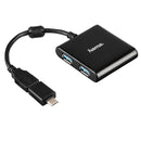 Hama USB-3.1-hub 1:4 Incl. USB-C-adapter Bus-powered Zwart