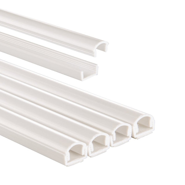 Hama PVC-kabelkanaal Halfrond 100/1,1/1,0 Cm Wit 4 Stuks