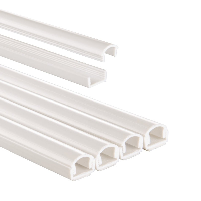 Hama PVC-kabelkanaal Halfrond 100/1,1/1,0 Cm Wit 4 Stuks