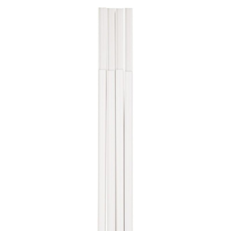 Hama PVC-kabelkanaal Halfrond 100/1,1/1,0 Cm Wit 4 Stuks