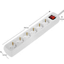 Hama 6-Wegs Dominostekker Wit.