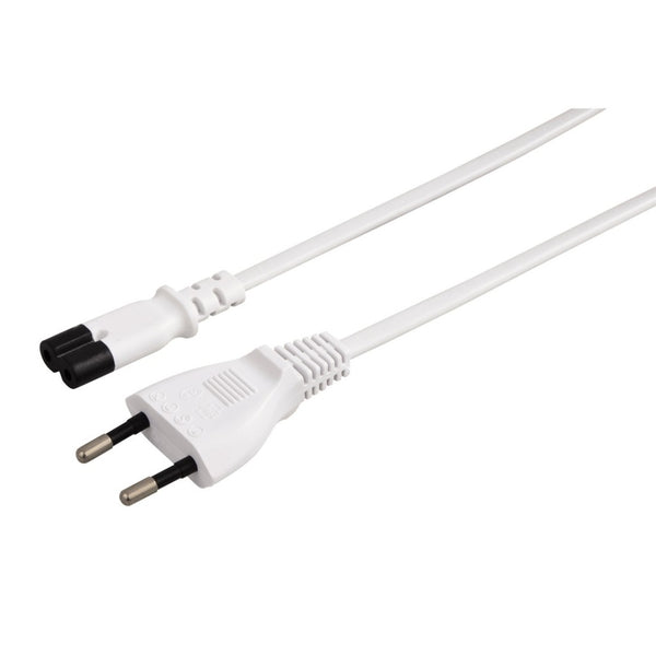 Hama Netvoedingskabel Euro Plug 1.5m Wit