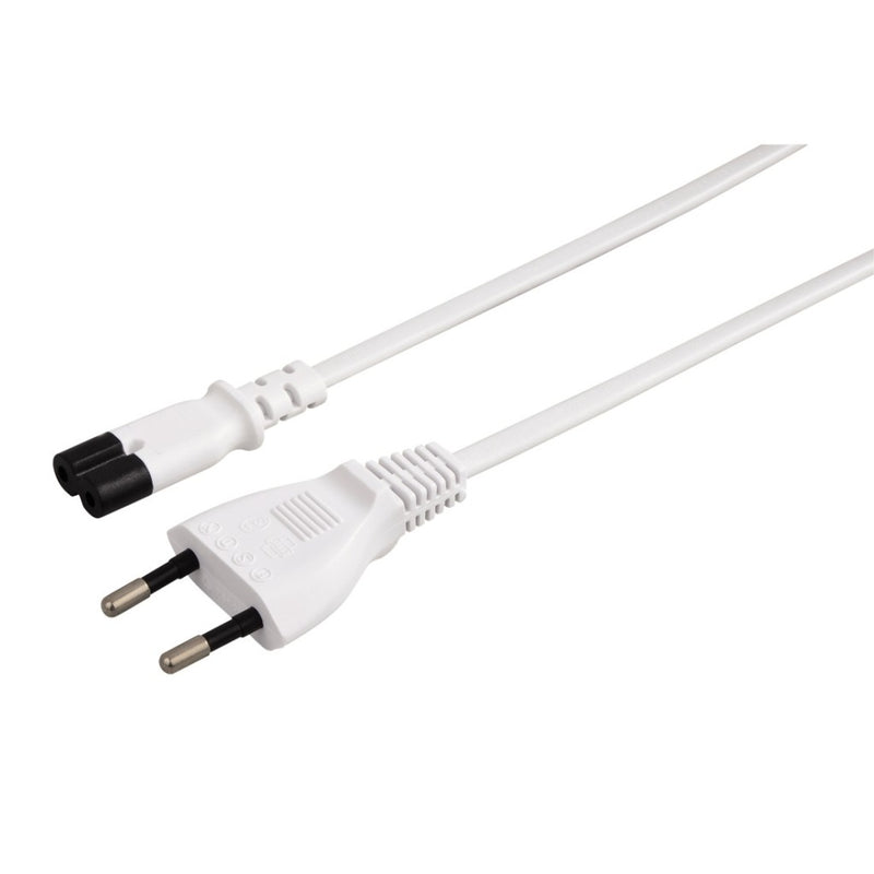 Hama Netvoedingskabel Euro Plug 1.5m Wit